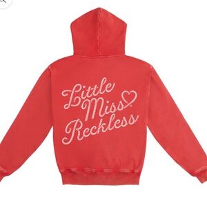 Little Miss Reckless Bailey Zimmerman Tour Red Hoodie